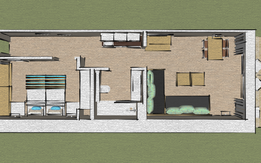 Plan Apartment 1 bedroom Bloc Mediterraneo - A1P